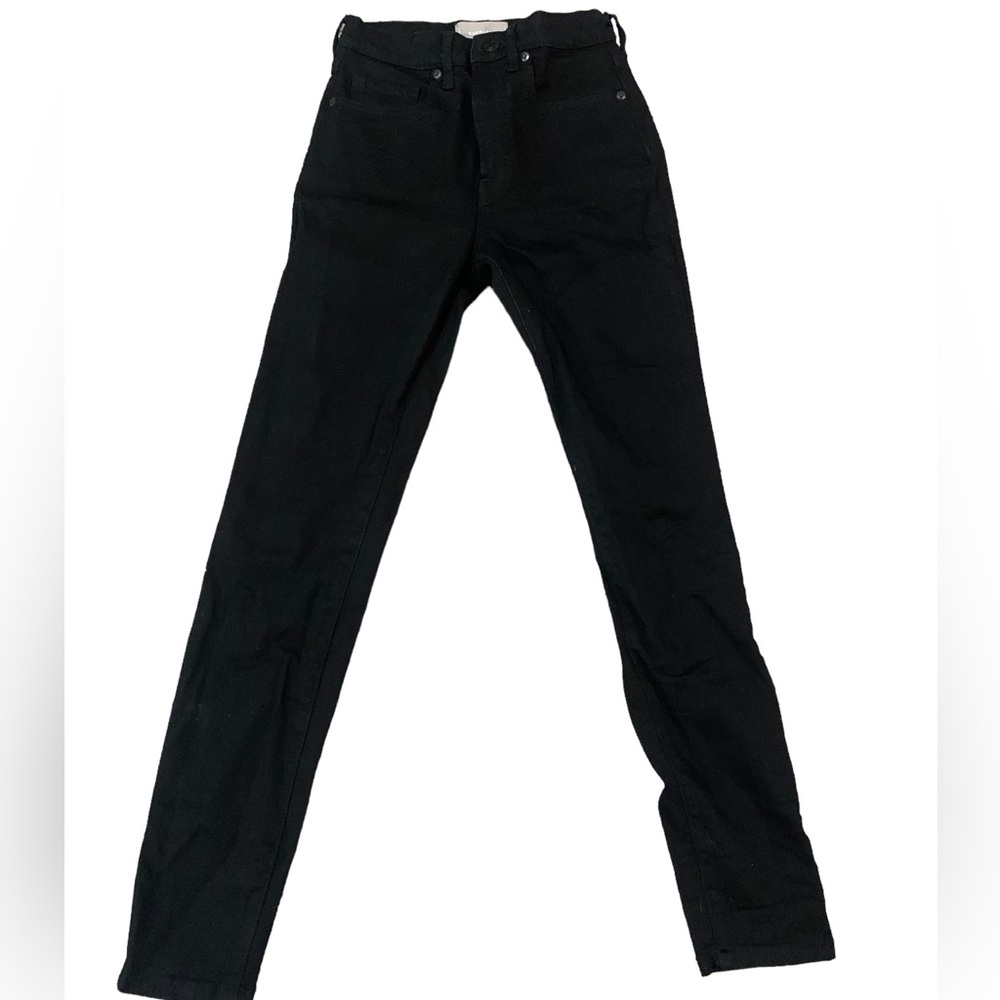 Everlane Sustainable Black denim high rise jeans